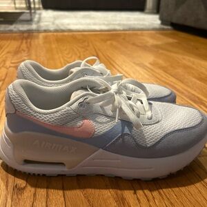 Nike White and Blue Sneakers